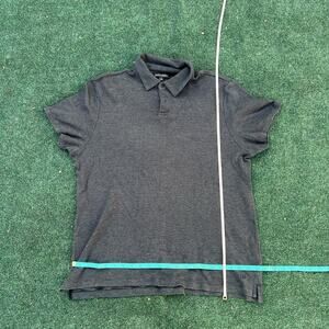 Banana Republic Polo Shirt Men’s XL Gray Pique Short Sleeve Casual